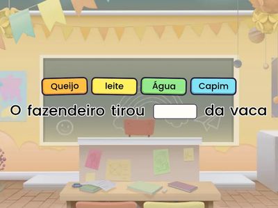 complete a frase com a palavra correta 