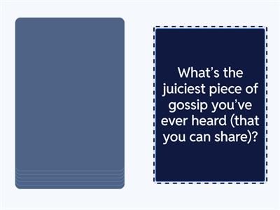 Gossip Conversation Cards