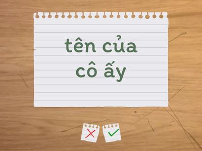 Starters 1 Test 1 Listening Part 2