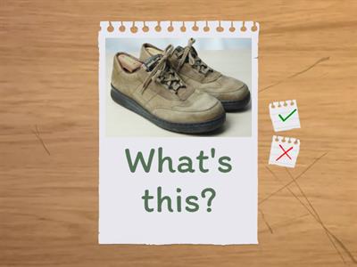 ESL 50 Clothes A - flashcards