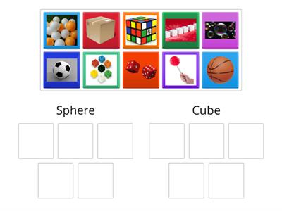 3D Shapes - Sphere & Cube