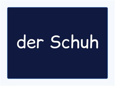 Plural Kleider - Flashkarten