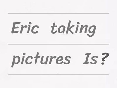 FF3 Present Continuous (Special Questions Unjumble)