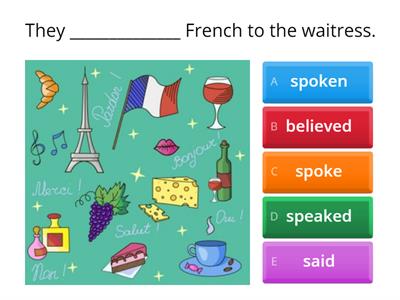 Irregular verbs QUIZ - affirmative, negative, questions : PAST SIMPLE 