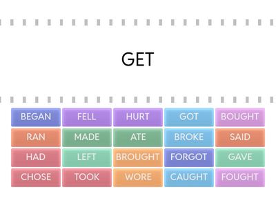 Simple Past Irregular verbs