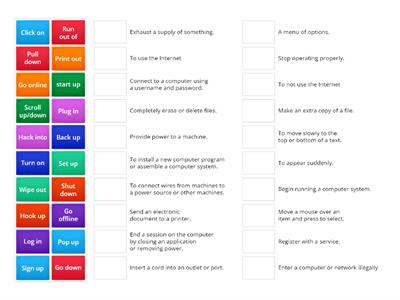 Phrasal verbs for Technology