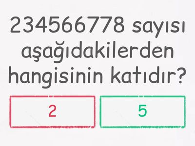 6. Sınıf Matematik Çarpanlar ve Katlar