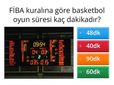 BASKETBOL SORU BANKASI