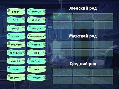 Род имен существительных