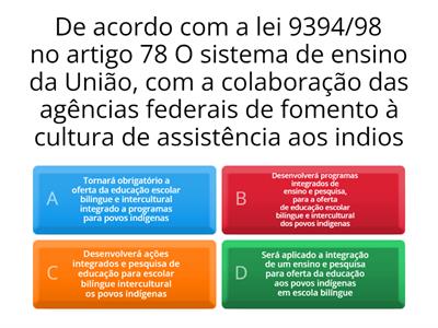 Legislação escolar indígena 