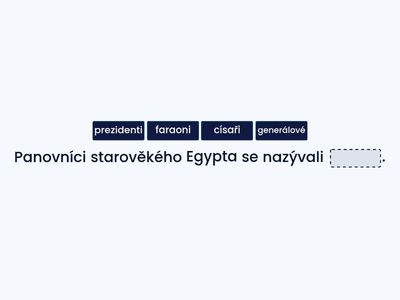 STAROVĚKÝ EGYPT 6. třída