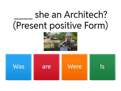 Complete the sentences in the correct form of verb to be.