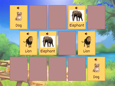 Animals Memory Game