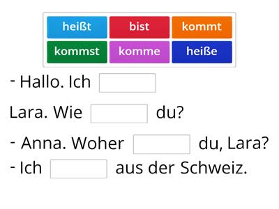 Momente A1.1 [Lektion 1] Grammatik