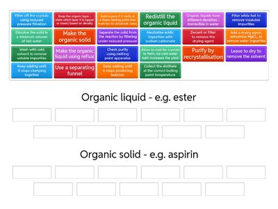 Organic preparation and purification
