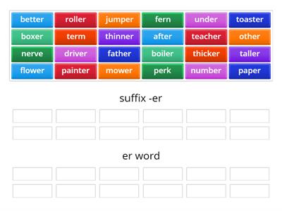er - suffix or not