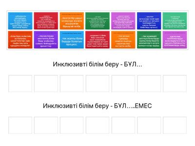 ИНКЛЮЗИВТІ БІЛІМ БЕРУДІҢ СИПАТТАМАСЫ