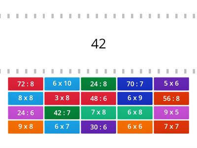 Násobenie a delenie - 6,7,8