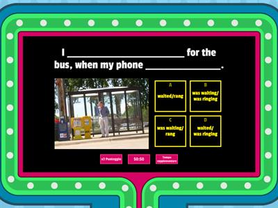 Past continuous or Past Simple ?
