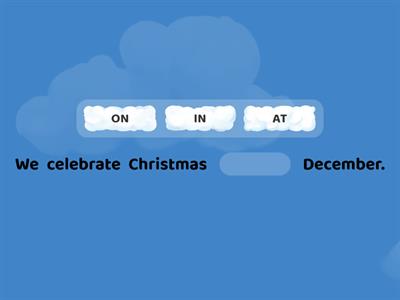 Prepositions of time - IN, ON, AT