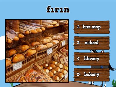 5. SINIF İNGİLİZCE DERSİ UNIT 2 - MY TOWN - VOCABULARY TEST