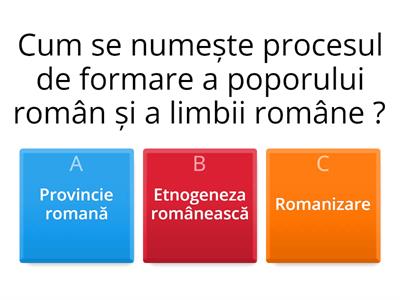 Formarea poporului român și a limbii române