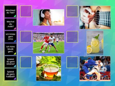 A1 Dabei Lektion 1.3 Wortschatz Getränke und Hobbys möchte gern 