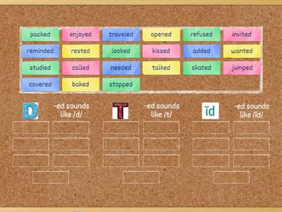 Lesson 51/40 -ed as /d/, /t/, /-id/