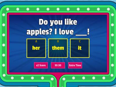 Object pronouns exercises