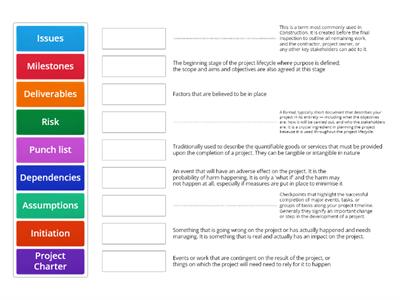 Project Management Terms