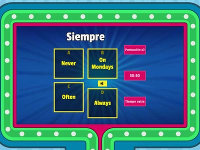 Adverbios de frecuencia de presente simple 4