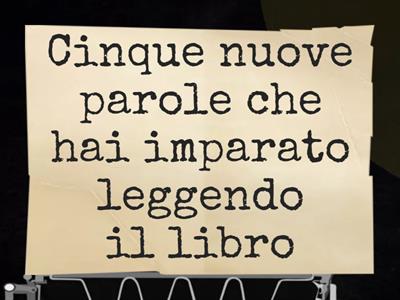Domande sul libro letto