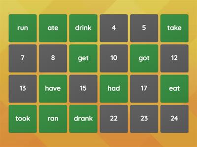 Irregular verbs 4th grade