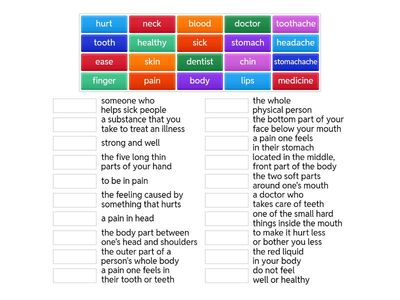Body & Health Part 1 -- Word List 9