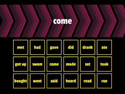 Irregular verbs