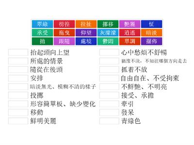 五上一冊第五課詞語