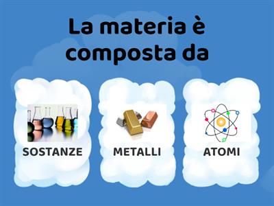 MATERIA MOLECOLE MISCUGLI SOLUZIONI