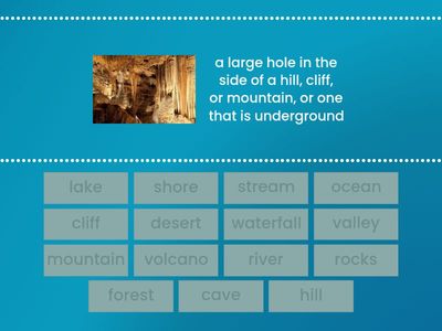Solutions Pre 2A Landscapes Vocabulary