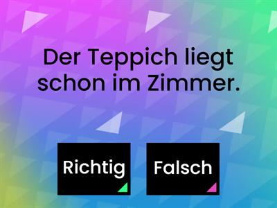 Positionsverben:liegen, stehen, hängen +Präposition+Dativ. Lektion 19. Beste Freunde A2.1