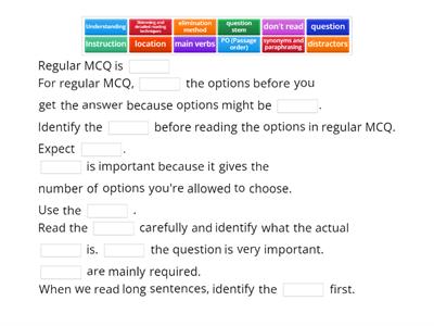 IELTS MCQ