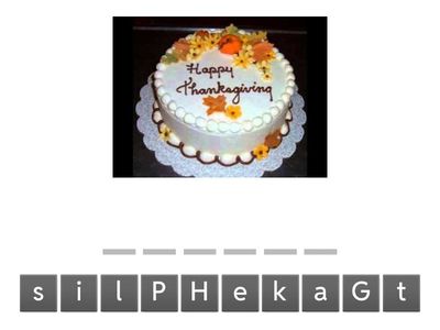 Día de acción de gracias (9 Spell the word)