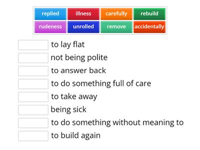Flat Stanley vocabulary