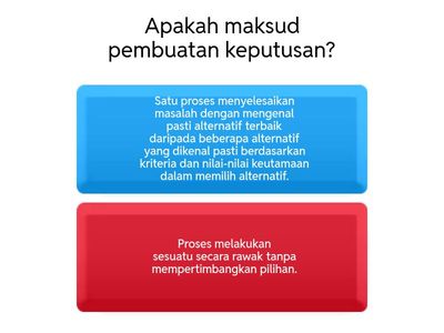 Jenis Keputusan