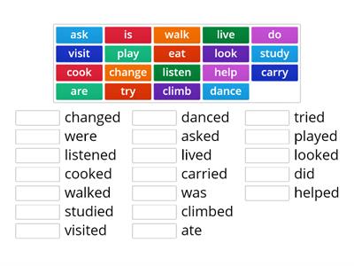 Grammar (Past tense verb) 