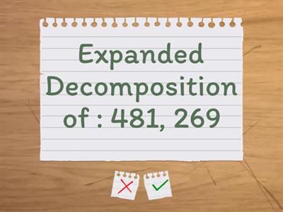 Math 5 Decomposing Numbers