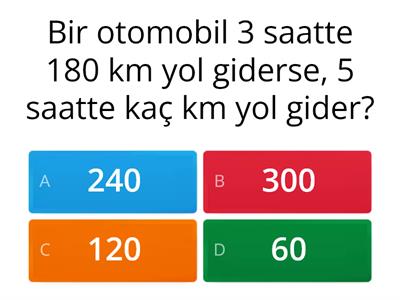 7. sınıf matematik oran ve orantı