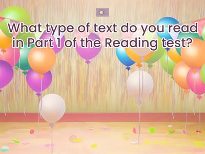 READING CAMBRIDGE PRACTICE