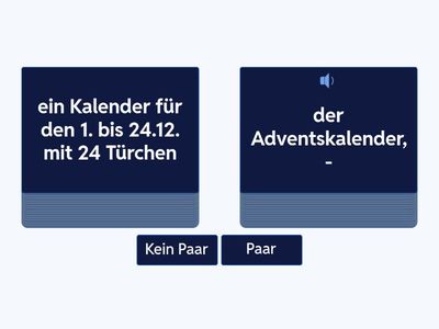 Tagesablauf und Advent 