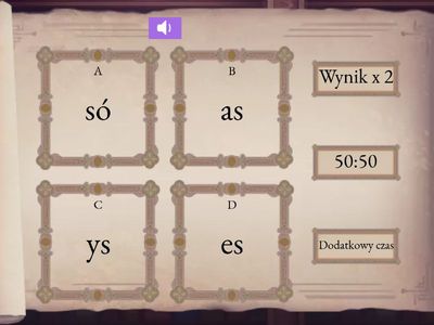 s Znajdź sylabę, której nazwę słyszysz