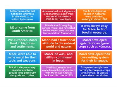 Early Life for Māori in Aotearoa: True or False